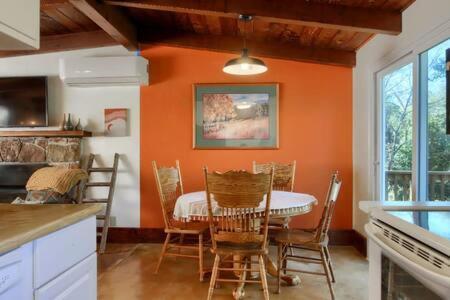 Orange Door Electric Fireplace Bbq *